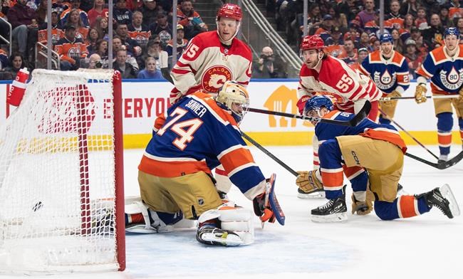 Hanifin Helps Surging Flames Scorch Oilers 6-3 | INFOnews | Thompson ...