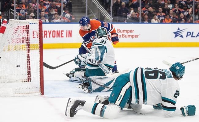 Oilers bite Sharks 9-2, McDavid earns 100th assist | iNFOnews ...