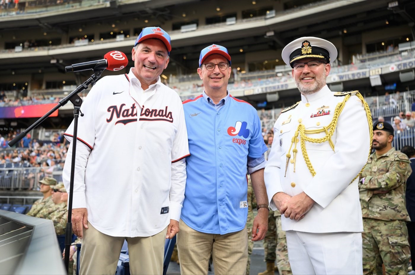 Sporting a Washington jersey, LeBlanc attends 'friendship day' baseball game in D.C.