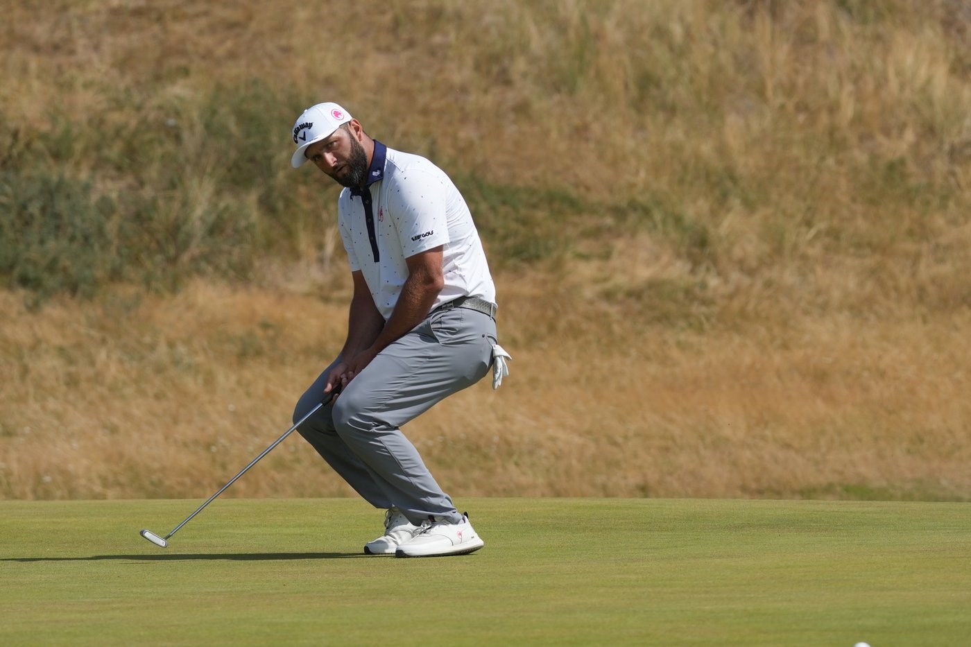 Club-throwing Jon Rahm gets conduct warning at British Open