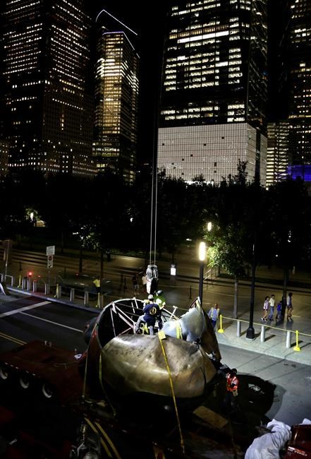 Battered Bronze Sphere Returns To World Trade Center Site Infonews Thompson Okanagan S News