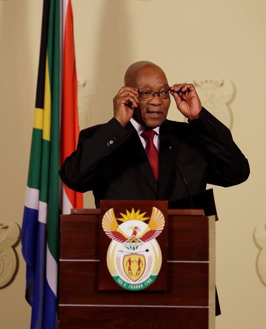 The Latest: South Africa's ANC welcomes Zuma's departure ...