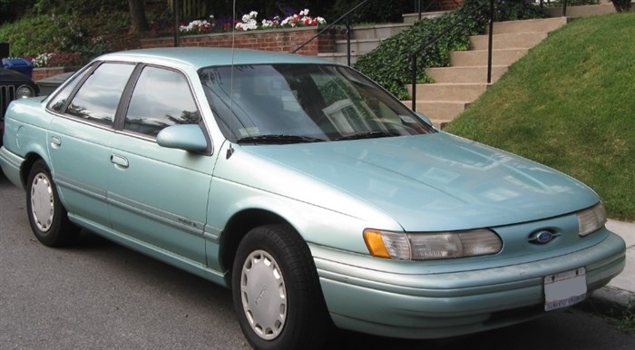 The young driver wisely got an inspection of a Ford Taurus like the one pictured above before buying it.