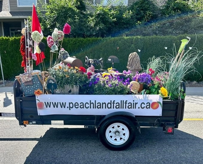 A sign for the Peachland Fall Fair that has been running annually for 104 years. 