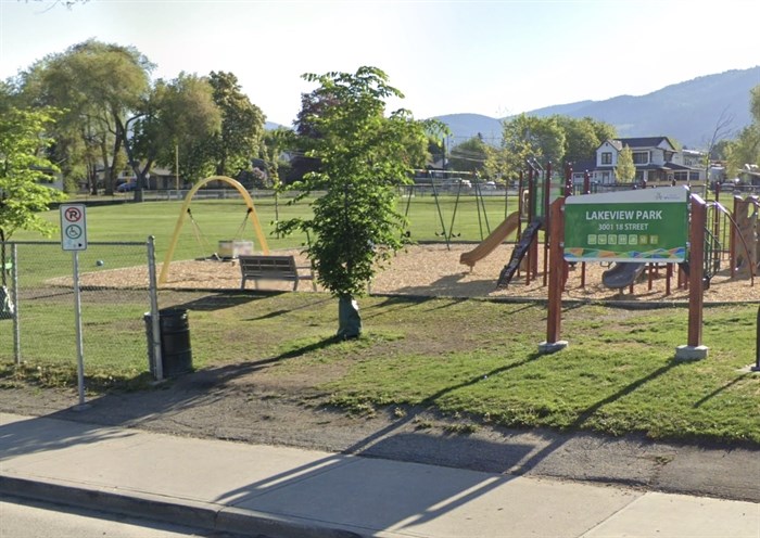 Lakeview Park in Vernon is popular with families.