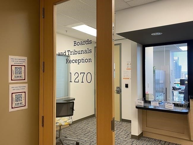 FILE PHOTO - The office which houses the B.C. Human Rights Tribunal is seen in Vancouver, B.C., Monday, March 27, 2023.