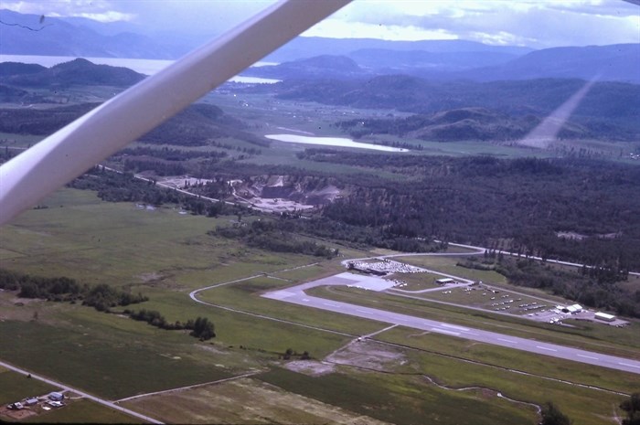 Kelowna airport in the 1970s. 