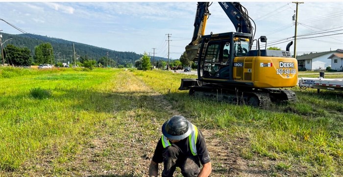 Work is underway on the Shuswap North Okanagan Rail Trail but only one short section, in Enderby, is expected to open this year.