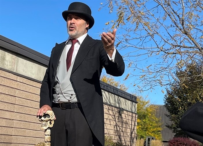 Vernon resident and actor Harris Coe is a guide for the iconic Ghost Tours of Vernon. 