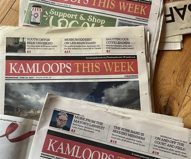 Kamloops This Week news outlet is closing after publishing for 35 years. 