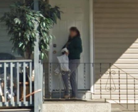 Kamloops resident Chioma Darah's Canadian mom was captured by the Google maps street view car in September.