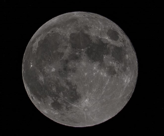 The full Harvest Moon looked large in skies over Lillooet. 