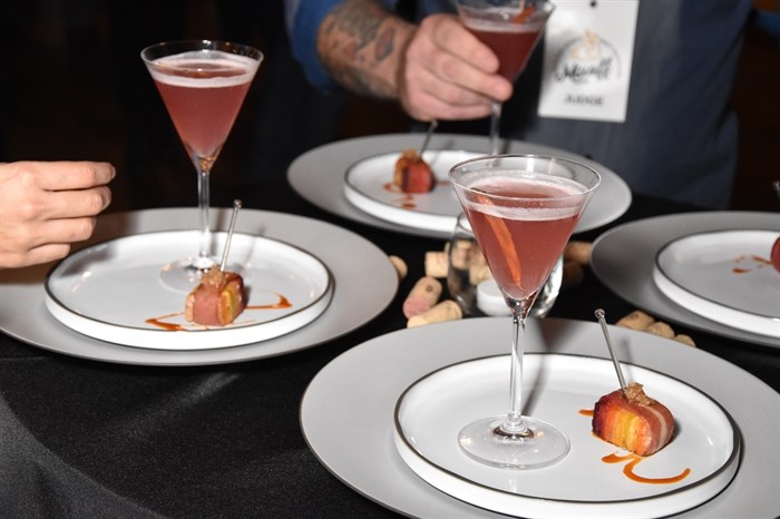 One of the drink and food pairs from the 2019 Mixoff.