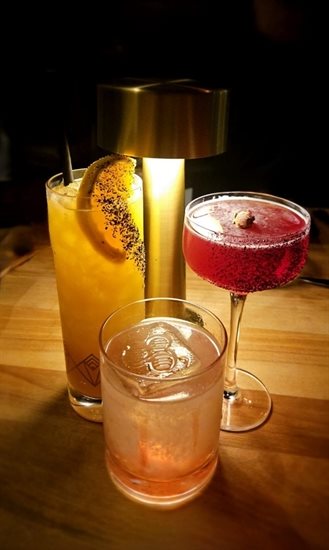 This photo shows just three cocktail creations by the new SOBAR sober bar located in downtown Kelowna. 