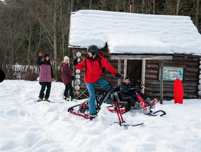 Lakeside Eco-Sports offers snow e-biking as one of its winter excursions. 