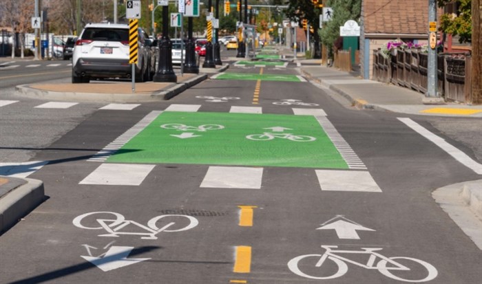 The Lansdowne Street route would have connected to the newly completed bike lane on 6 Avenue, but councillors shot the proposal down on Dec. 5, 2023. 