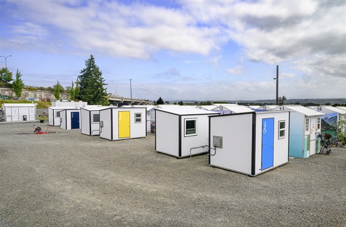 These tiny home shelters are destined for Crowley Avenue in Kelowna.