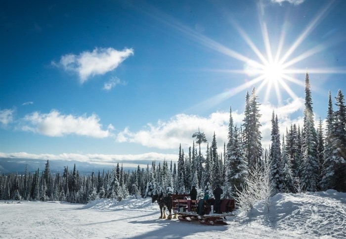 Big White Ski Resort in Kelowna offers horse drawn sleigh rides every winter season. 