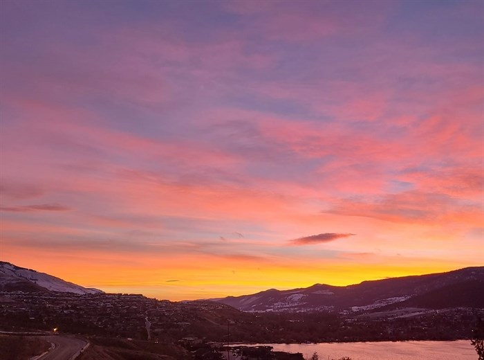 Sunrise seen from Coldstream. 