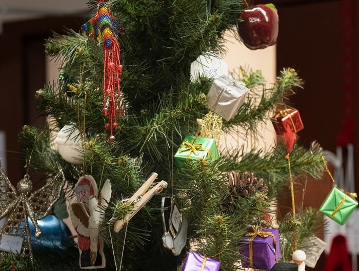 St. Paul's Cathedral in Kamloops is decorated for the Christmas season.