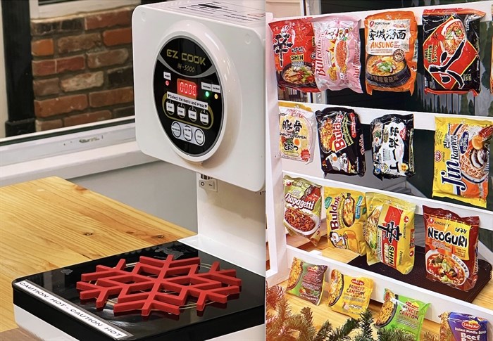 A Vernon bubble tea shop recently introduced a novelty lunch option, a self-serve ramen bar. Rich Tea Vernon has an Asian grocery store connected to it and owner Daryl Andrade says adding a self-serve ramen bar to the bubble tea side of the business just made sense.