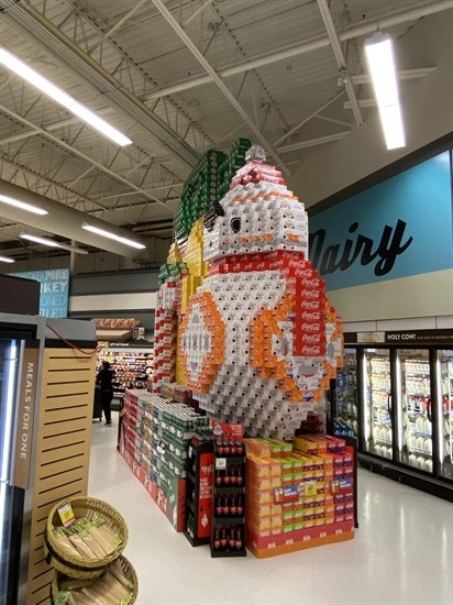 Eric Falkenberg's Star Wars themed Christmas display. 