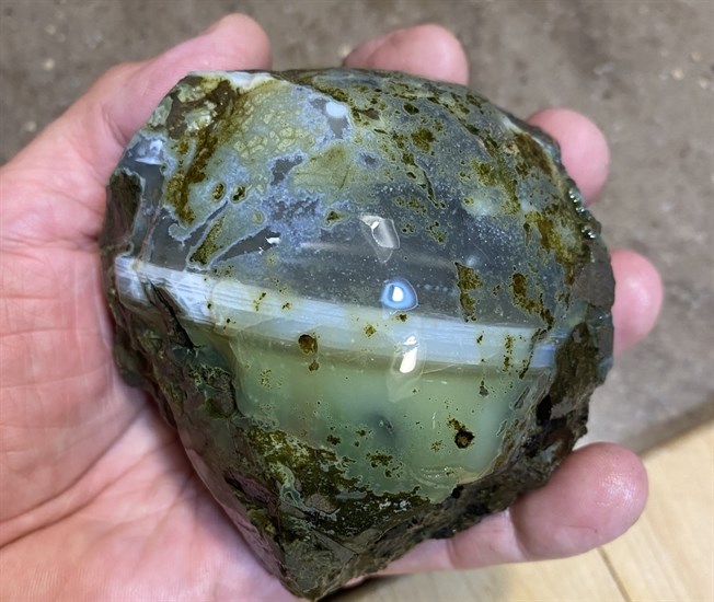 This large piece of agate was found in the Kamloops area. 