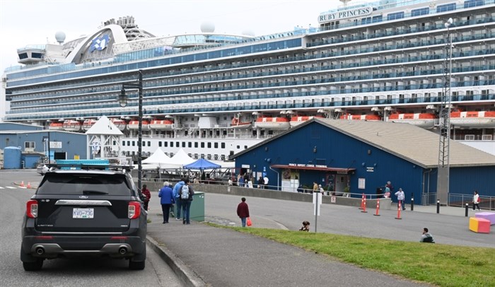 The enormous Ruby Princess docked at the Northland Cruise in August. After nearly 81,000 passengers arrived in Prince Rupert this past year, the PRPA is looking to continue to cash in on cruises visiting the city.