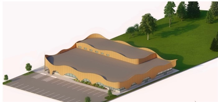 Artist rendering of the new Shuswap (Secwépemc) Healing Centre in Sicamous.