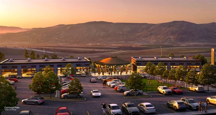 This is an artist's rendering of the new Gateway 286 commercial development at the former Merritt rest area.