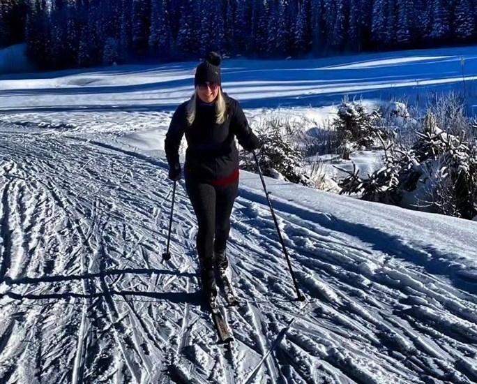 Kamloops resident Leah Pascoe is an avid cross country skier enjoying groomed trails in the area. 