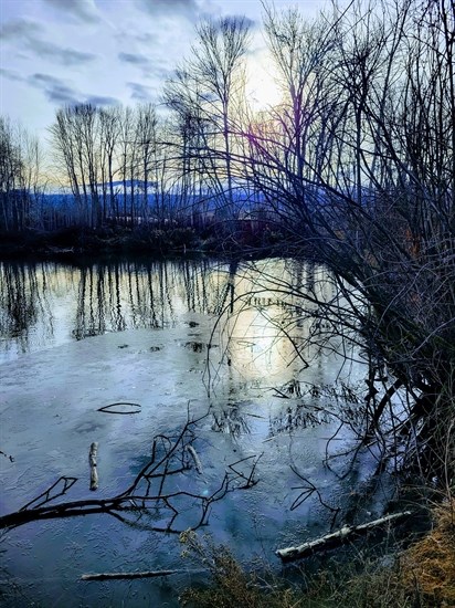Munson Pond in Kelowna during a warm spell in January. 
