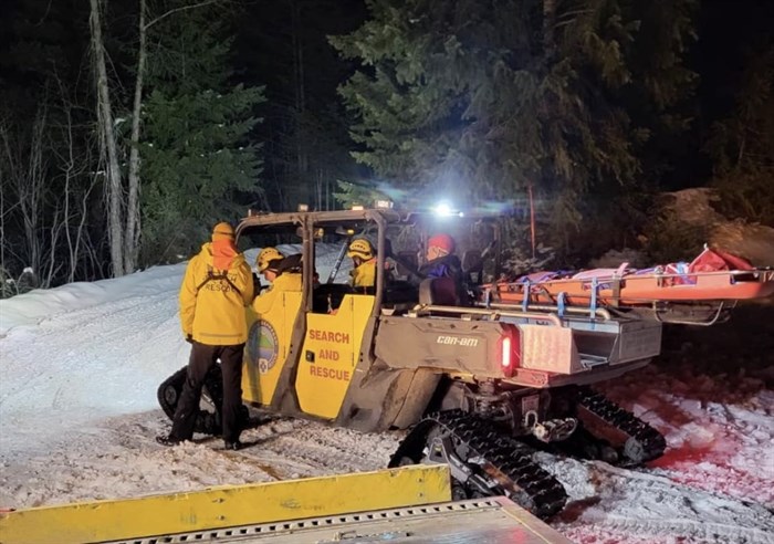 COSAR's vehicle on the night of the rescue, Feb. 18.