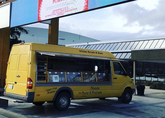 Alchemy Bread Company started out selling bread from a yellow van. 