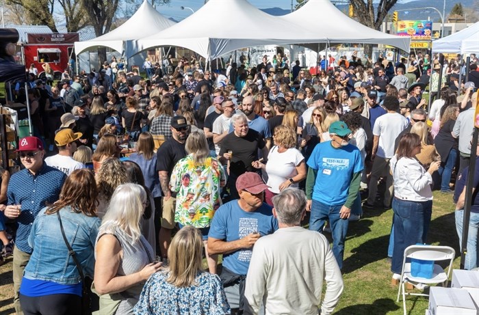 The crowd at the Okanagan Fest of Ale.