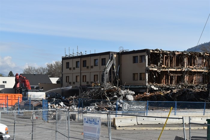 The Northbridge Hotel at 377 Tranquille Road in Kamloops is being demolished. 