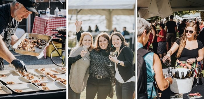 People enjoying a the Pig Out Festival in previous years.