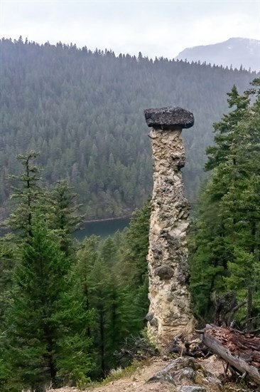 Pillar Rock is located on the Chase-Falkland Road. 