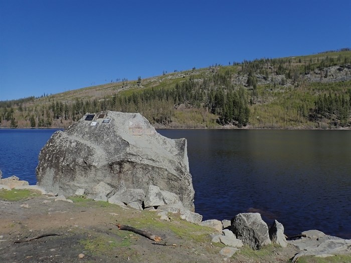 Chute Lake in Naramata can be accessed by the Kettle Valley Rail Trail. 