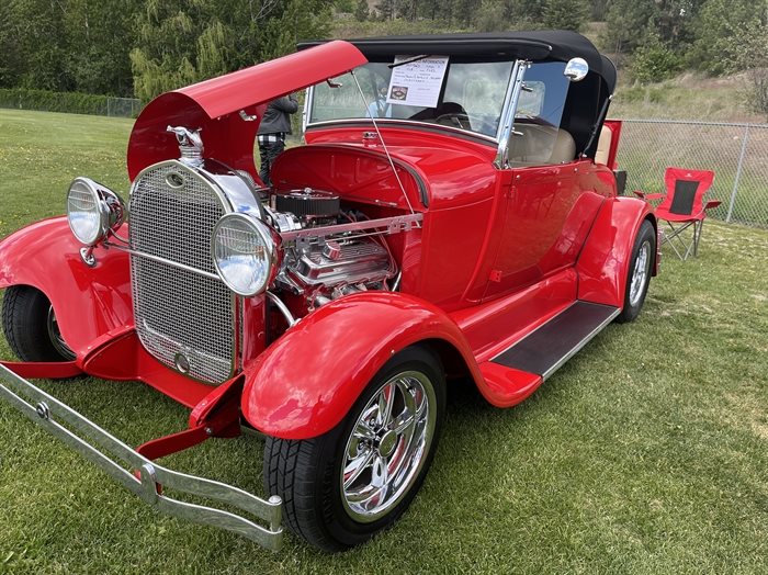 A 1928 Ford model "A" owned by Randy and Patricia Skladan from Coldstream.