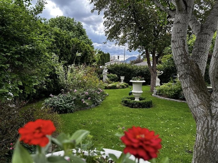 This garden located in Kamloops is bursting with plants.  