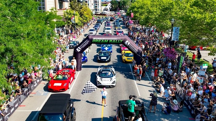 Okanagan Dream Rally at starting line