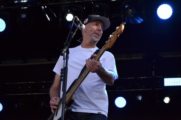 54-40's bass player Brad Merritt at Rock the Lake on July 14, 2024. 