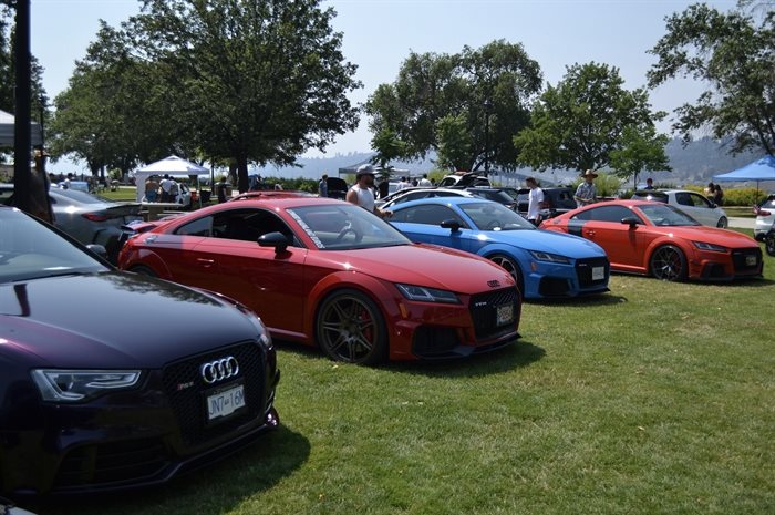 Four variations of the Audi RS lined up in Kelowna