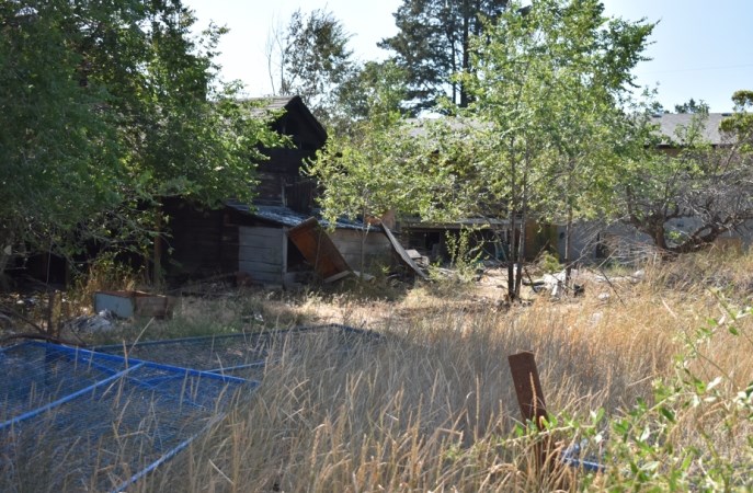 Neighbours said squatters frequented the shed behind the vacant North Kamloops home.