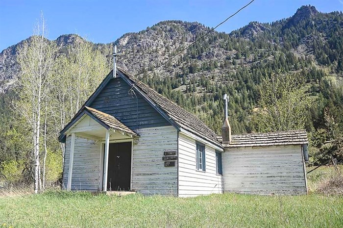 This abandoned church is found on Agate Bay Road in Louise Creek. 