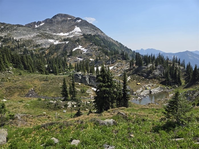 This view can be seen from the Twin Lakes hiking trail near Vernon.