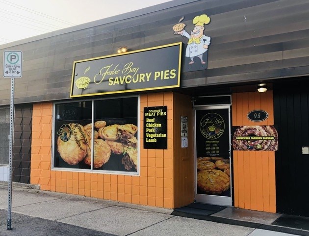 False Bay Savoury Pies entrance to the store