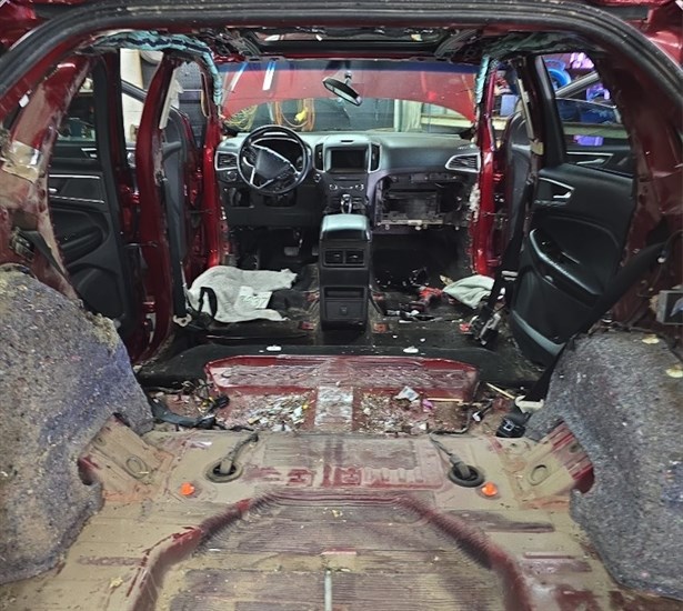 A 2018 Ford Edge gets pulled apart to find the critters.