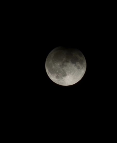 The top of the full harvest moon is in a partial lunar eclipse in Penticton. 